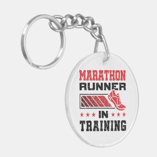 マラソン走者 キーホルダー (正面左)