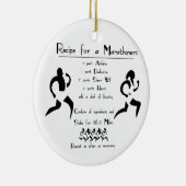 マラソン選手のためのレシピ セラミックオーナメント (右)