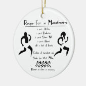 マラソン選手のためのレシピ セラミックオーナメント (左)