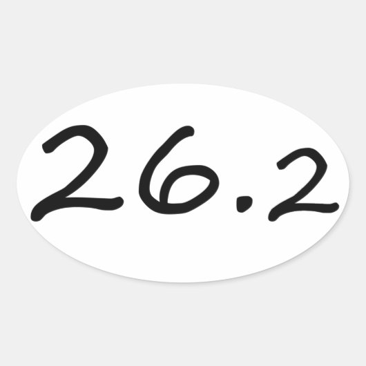 マラソン選手のエロ・ステッカー 楕円形シール (正面)