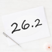 マラソン選手のエロ・ステッカー 楕円形シール (封筒)