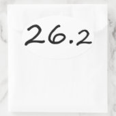 マラソン選手のエロ・ステッカー 楕円形シール (バッグ)