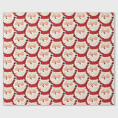 マラソン選手サンタスポおもしろいートはっきりしたクリスマス ラッピングペーパー (フラット)