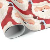 マラソン選手サンタスポおもしろいートはっきりしたクリスマス ラッピングペーパー (ロールコーナー)