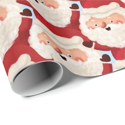 マラソン選手サンタスポおもしろいートはっきりしたクリスマス ラッピングペーパー (ロールコーナー)