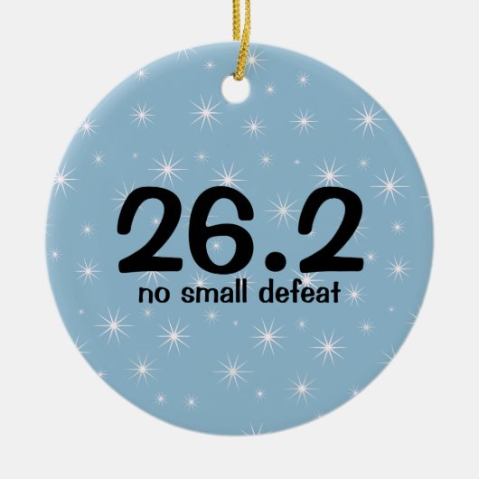 マラソン選手26.2のオーナメント セラミックオーナメント (正面)