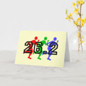 マラソン選手 カード (黄色い花)