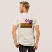 マラソン選手 トライブレンドTシャツ (フル背面)