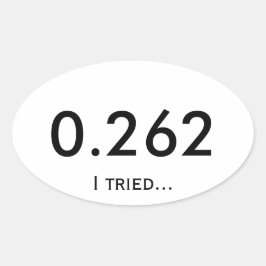 マラソン0.262 楕円形シール