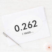 マラソン0.262 楕円形シール (封筒)