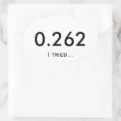 マラソン0.262 楕円形シール (バッグ)