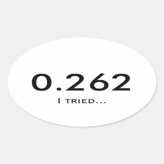 マラソン0.262 楕円形シール
