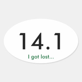 マラソン14.1 楕円形シール