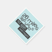 マラソン26マイル385ヤードおもしろい- 26.2ランナー スタンダードカクテルナプキン (角)