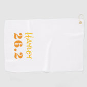 マラソン26.2名走名スポーツ ゴルフタオル (横)