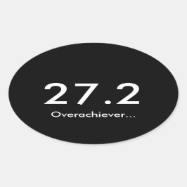 マラソン27.2の上位者 楕円形シール