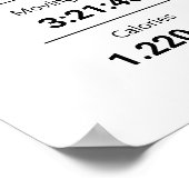 マラソン |ハーフマラソカスタムンのマップ最高のランナー ポスター (角)