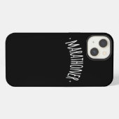 マラソン・ランナー・ランニングズ iPhoneケース (裏面横)