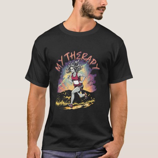 マラソン ランナー ランニング Tシャツ (正面)