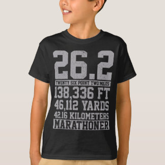 マラソン – 26.2マイルのランニングランナーギフト Tシャツ