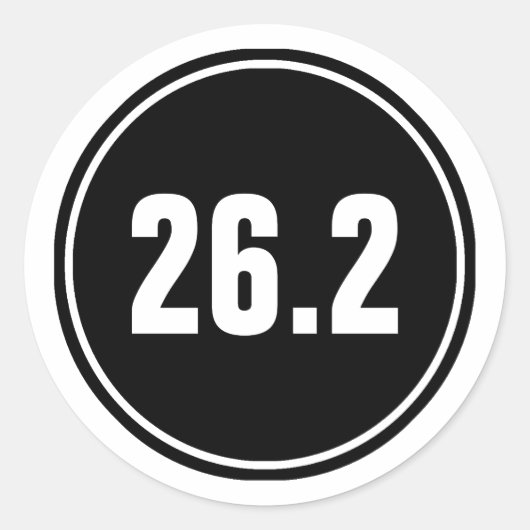 マラソン 26.2 ラウンドシール (正面)