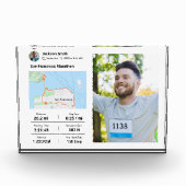 マラソン | Half Marathon 最高の Runner Photo Gift フォトブロック (正面)