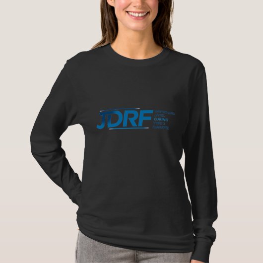 マラソン- JDRF --を経験します Tシャツ (正面)