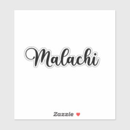 マラチ名 – 手書き書道 シール