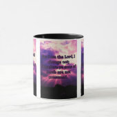 マラチ3:6 KJV聖書の詩Pic 2トーン マグカップ (中央)