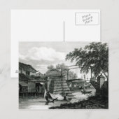 マラッカの跳ね橋、ジョージ・クーク刻印 ポストカード (正面/裏面)