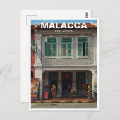 マラッカ伝統ショップハウスマレーシア ポストカード (正面/裏面)