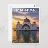 マラッカ海峡モスクマレーシア ポストカード (正面/裏面)