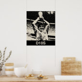 マラドーナヴィンテージポートレート ポスター (キッチン)