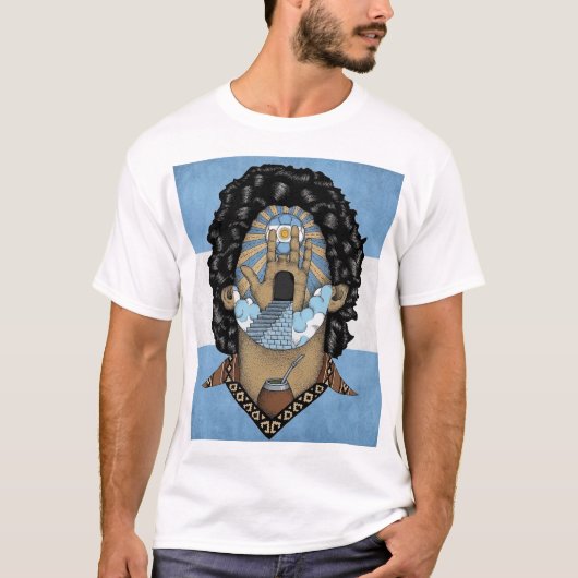 マラドーナ アルゼンチン サッカー ファン Tシャツ (正面)