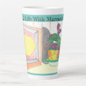 マラニトとの静物生活 カフェラテマグ (正面)