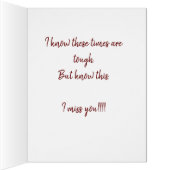 マラマのパーソナライズグリーティ恋しく思ングカード (内側(右))