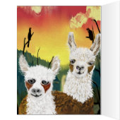 マラマのパーソナライズグリーティ恋しく思ングカード (内側(左))