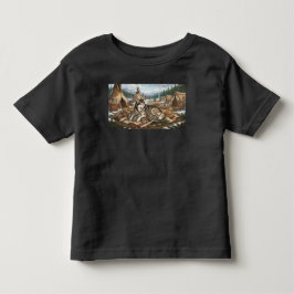 マラミュートの母バージョン2 トドラーTシャツ