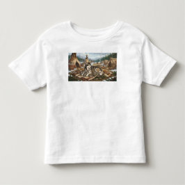 マラミュートの母バージョン2 トドラーTシャツ