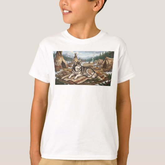 マラミュート原産地 Tシャツ (正面)