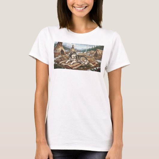 マラミュート原産地 Tシャツ (正面)