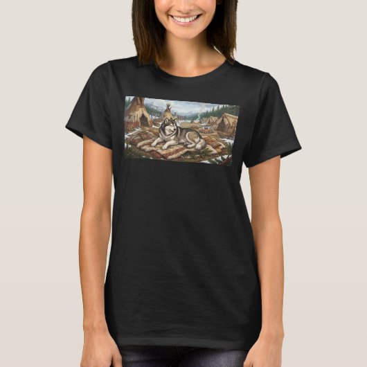 マラミュート原産地 Tシャツ (正面)