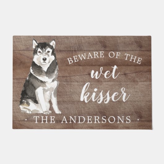 マラムテドッグパーソナライズされたドアマット ドアマット (正面)