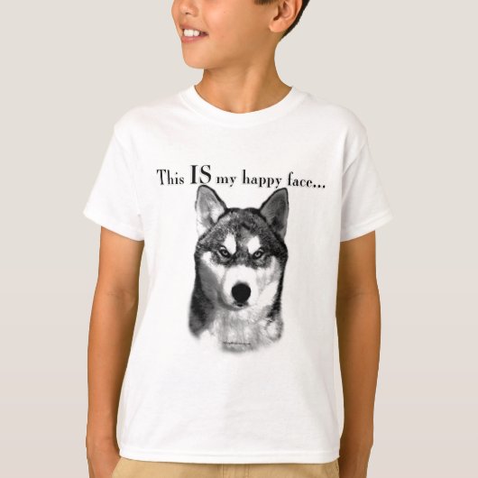 マラムテハッピー顔 Tシャツ (正面)