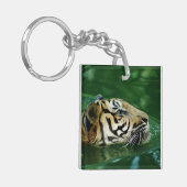マラヤンタイガーのヘッドショット キーホルダー (正面左)