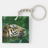 マラヤンタイガーのヘッドショット キーホルダー (裏面)