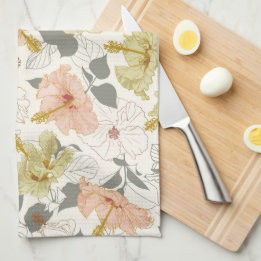 マラララニ・プアハイビスカス キッチンタオル