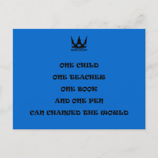 マララ(黒) ポストカード