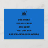 マララ(黒) ポストカード (正面)