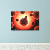 マラリアを引き起こすマラリア原虫概念像1 キャンバスプリント (インサイチュ (ウッドフロア))